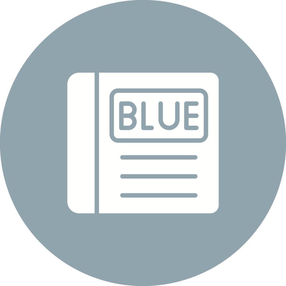 blauw boek vector icoon