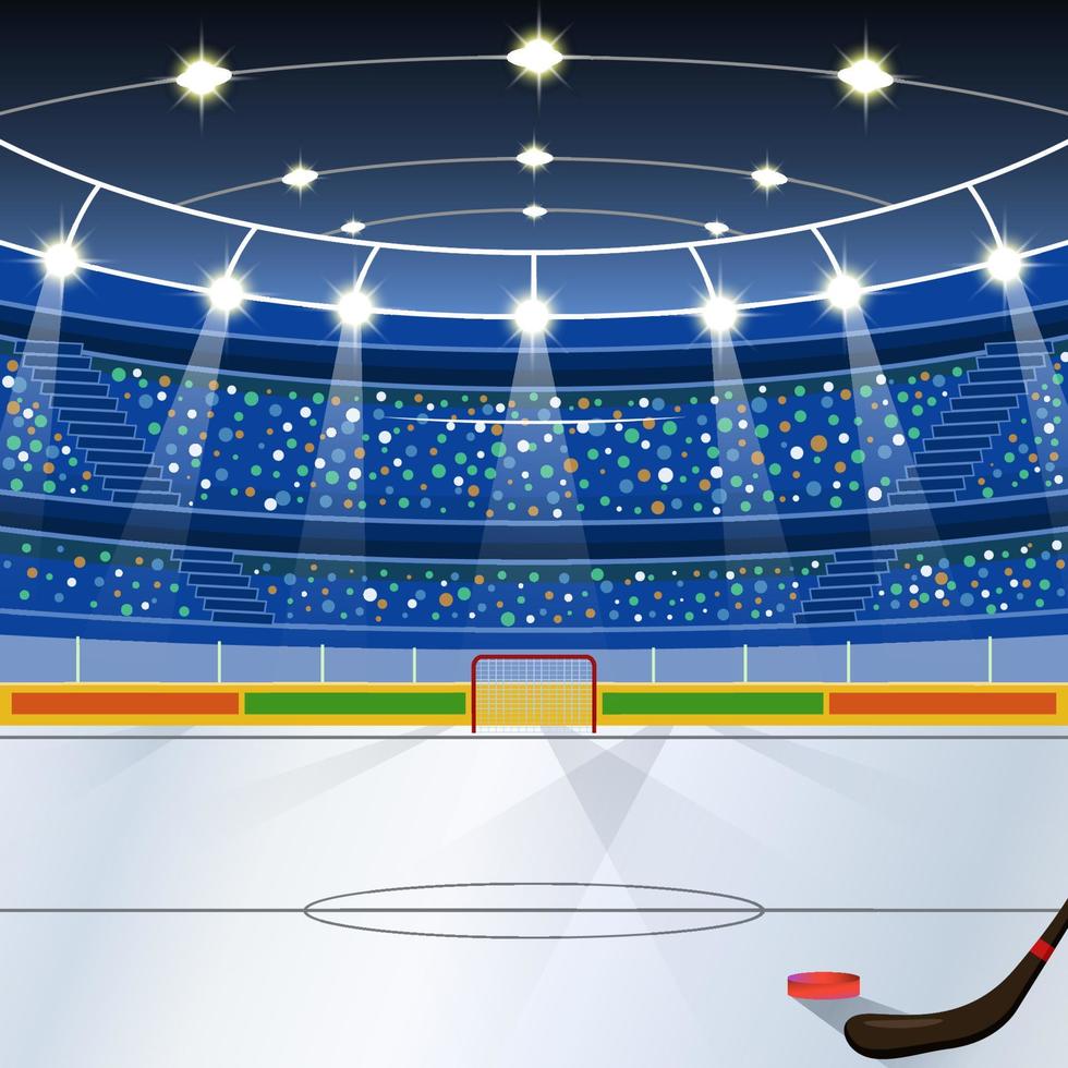 ijshockeystadion achtergrond vector