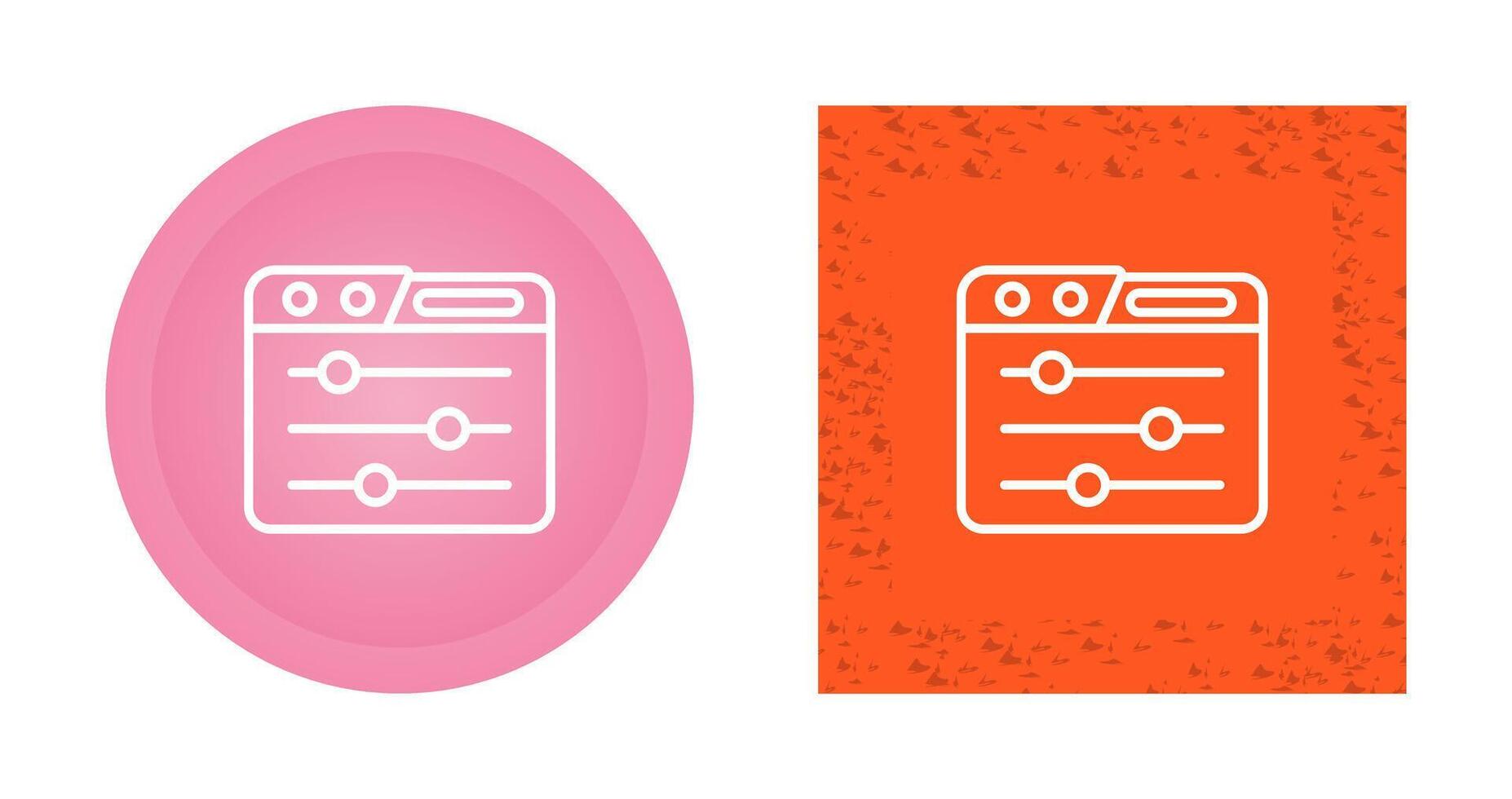 bedieningspaneel vector pictogram