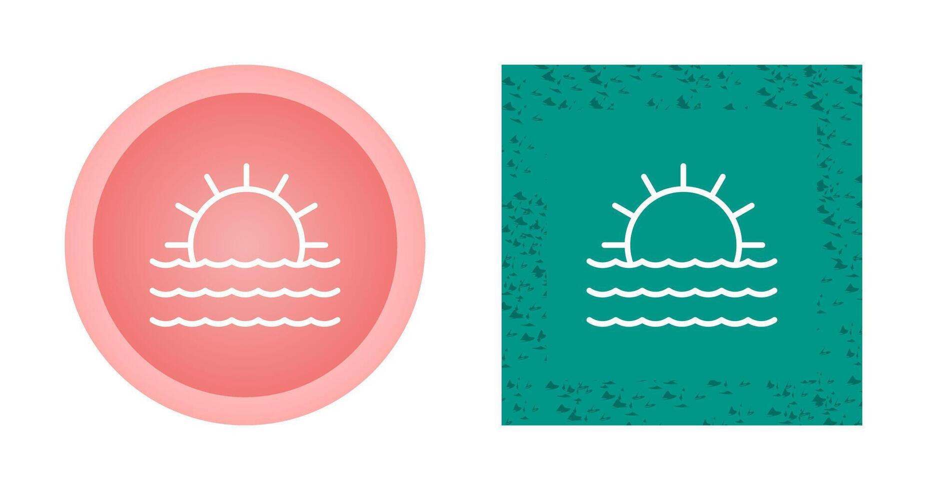 zonsondergang vector pictogram