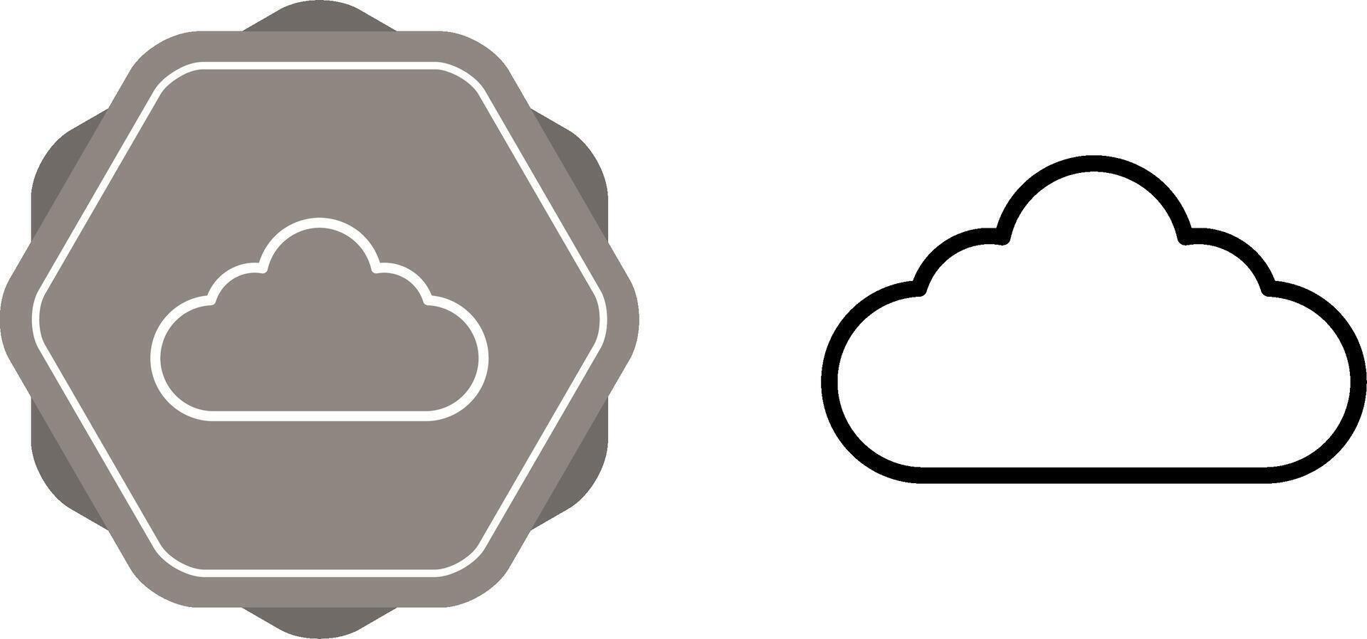 wolk vector pictogram