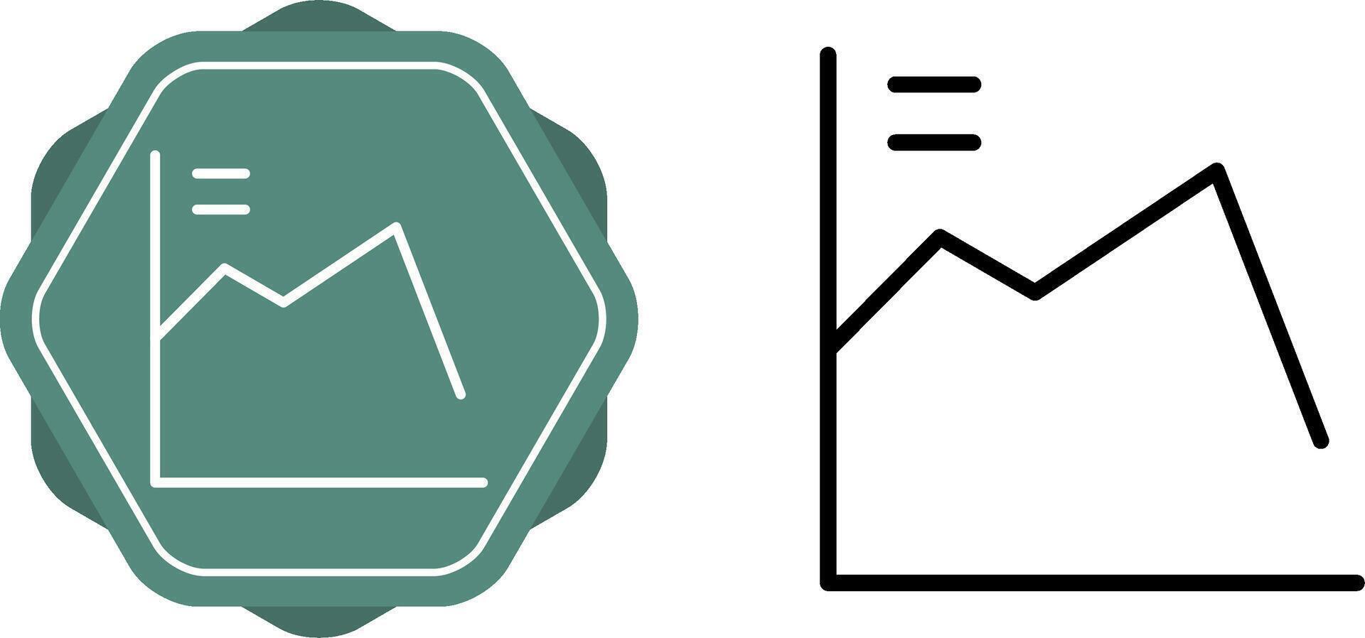 economisch neergang vector icoon