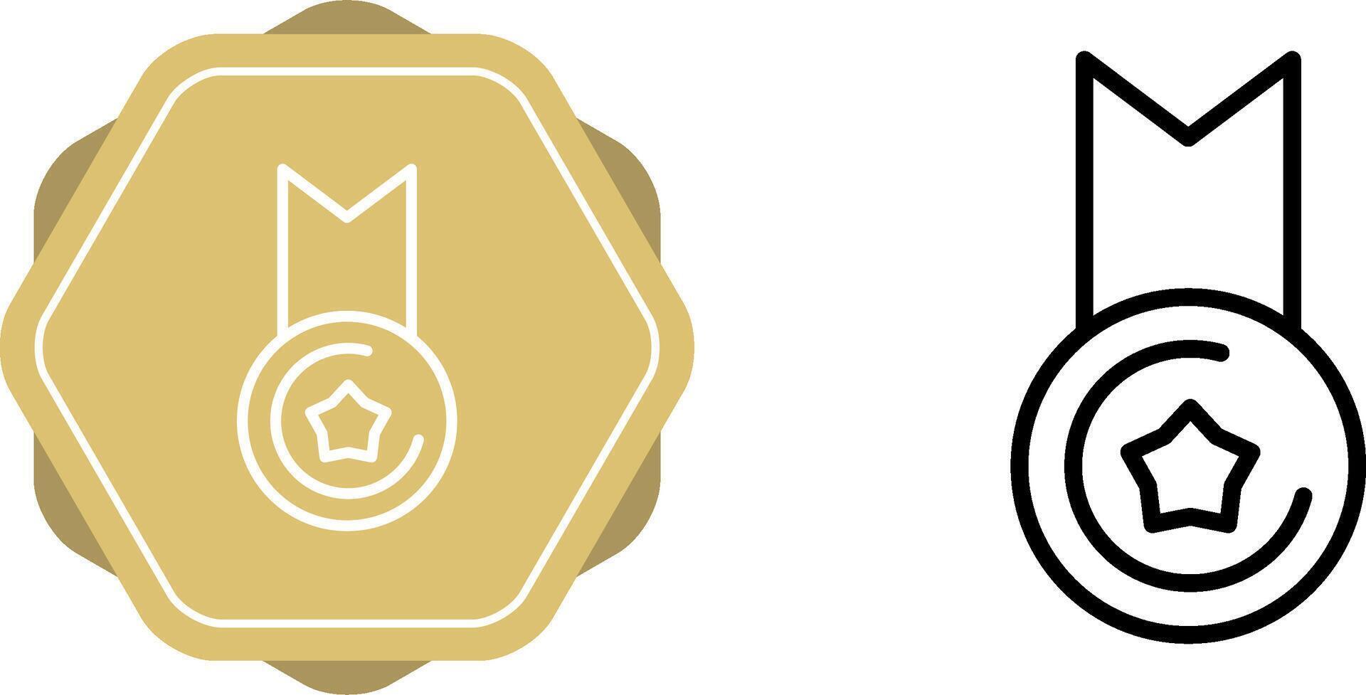 gouden medaille vector pictogram