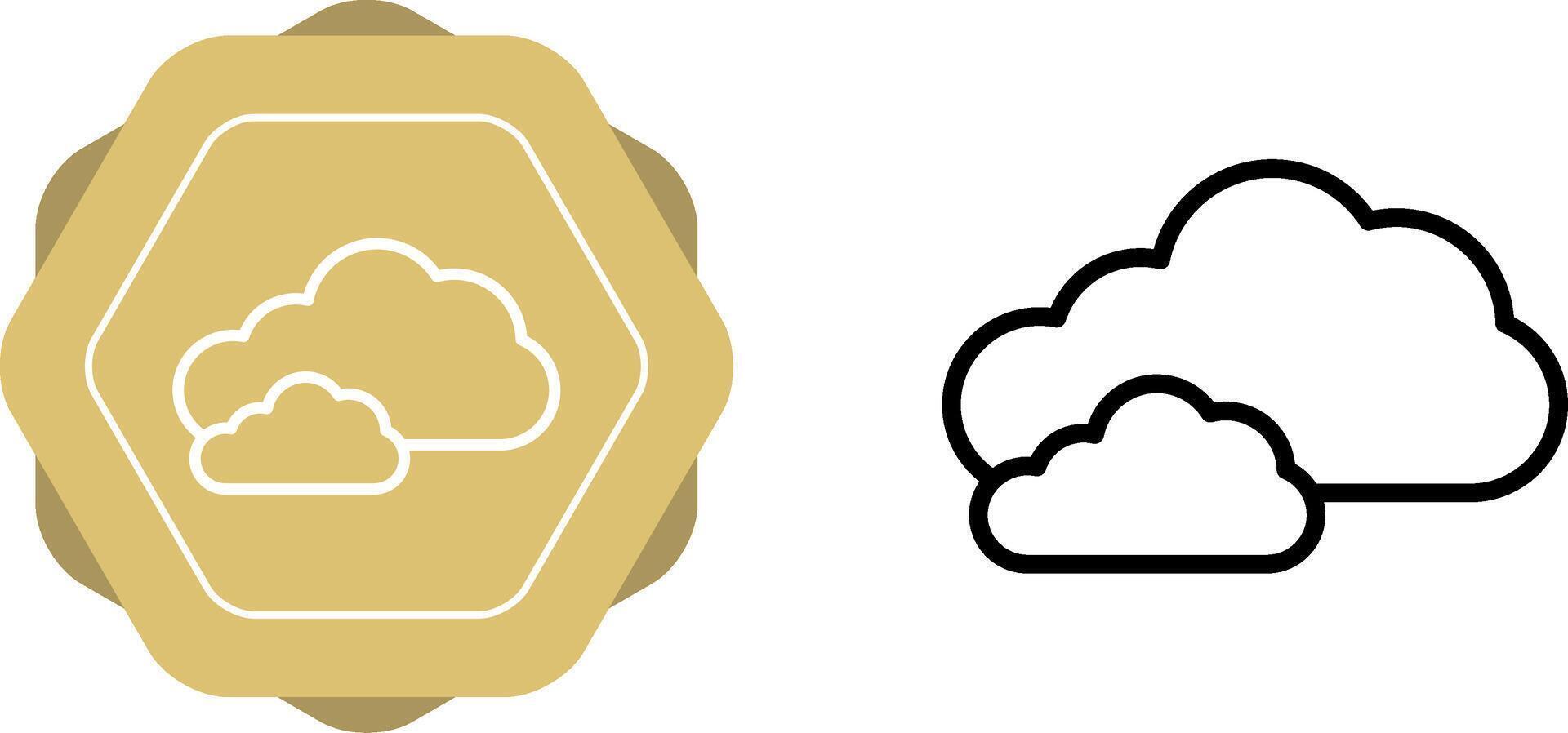 wolk vector pictogram