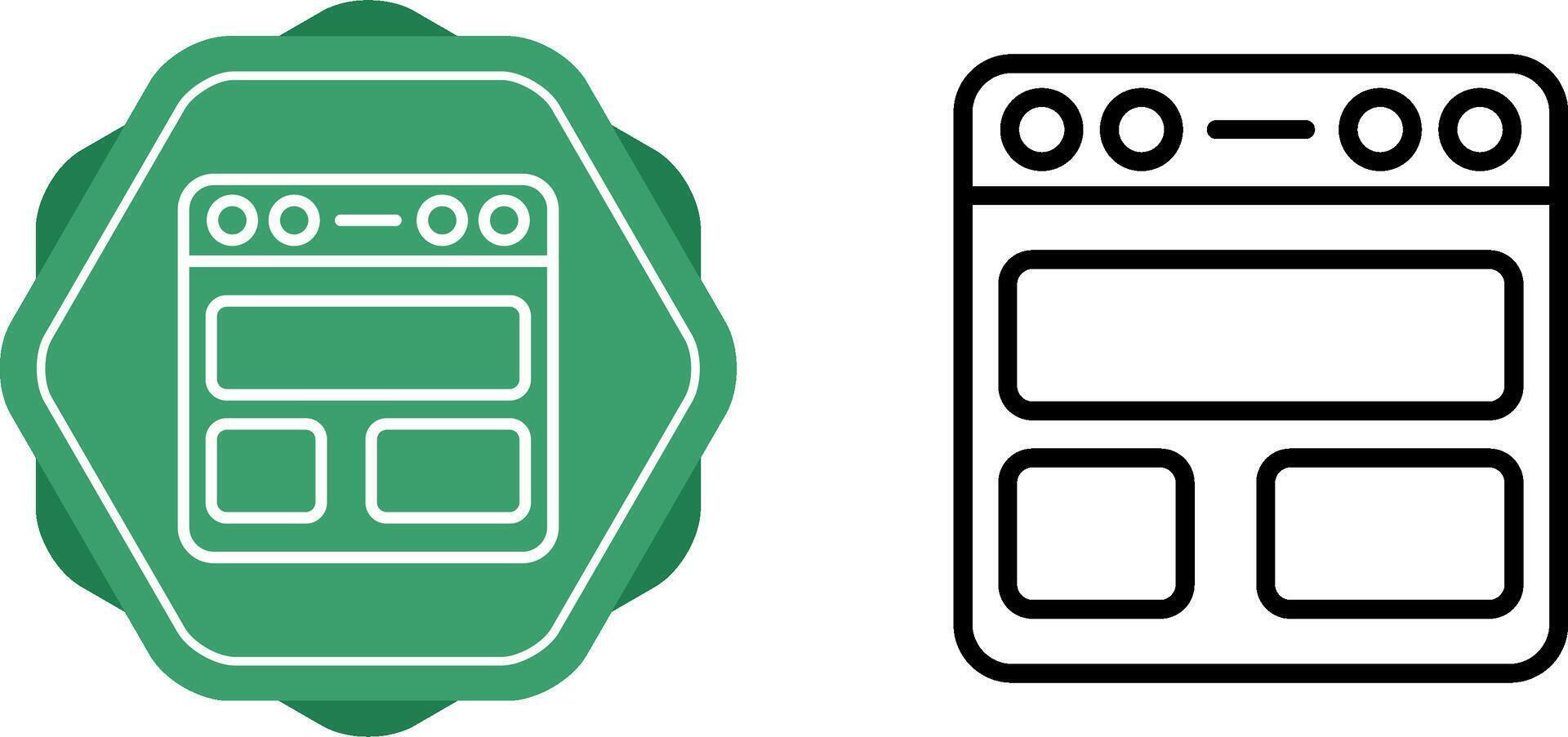 browser vector pictogram