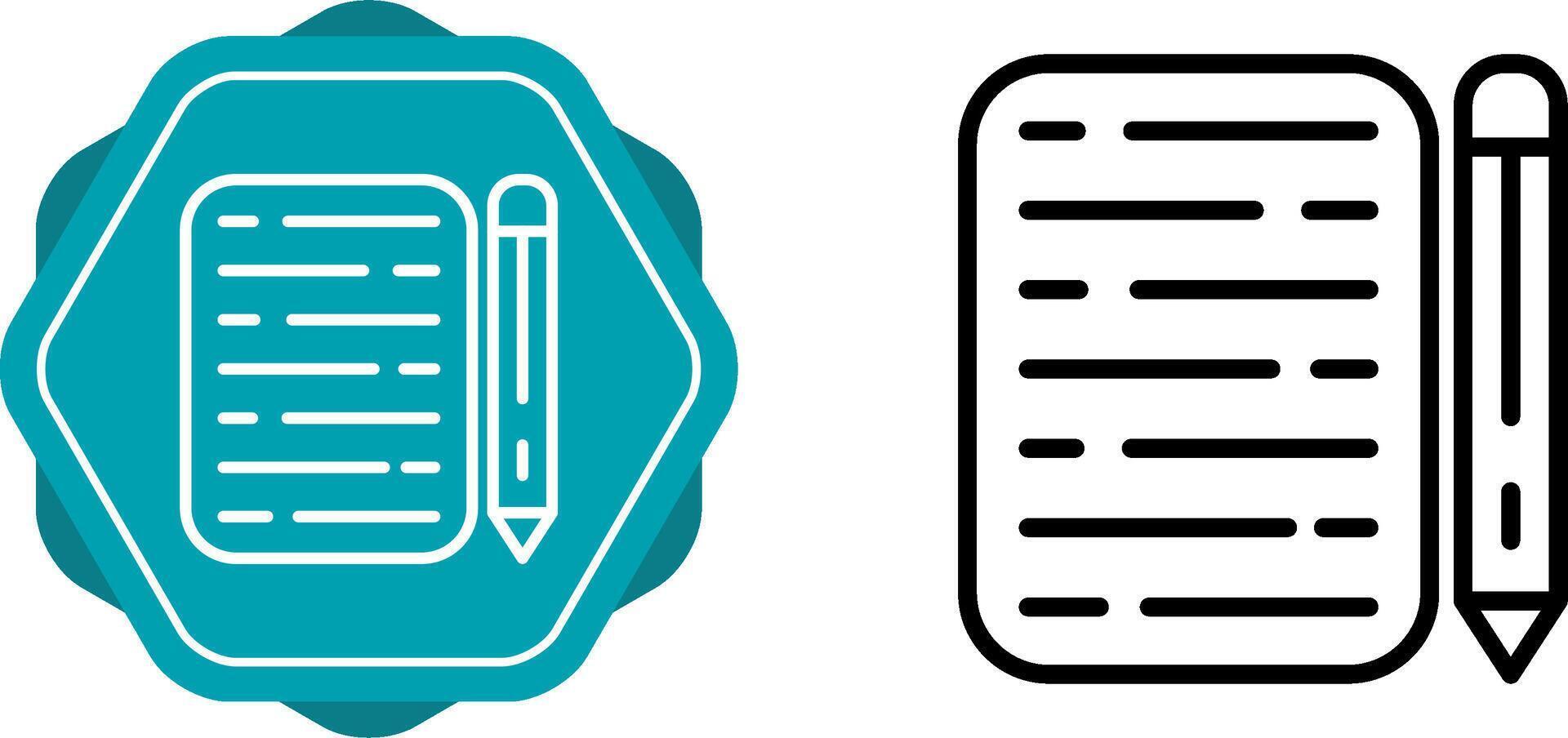 test vector pictogram