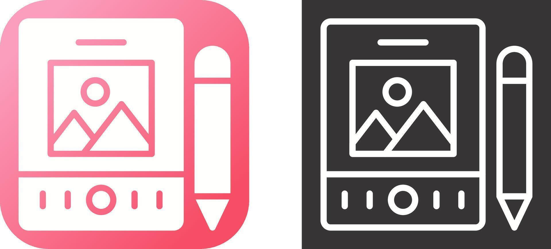 pen tablet vector icoon