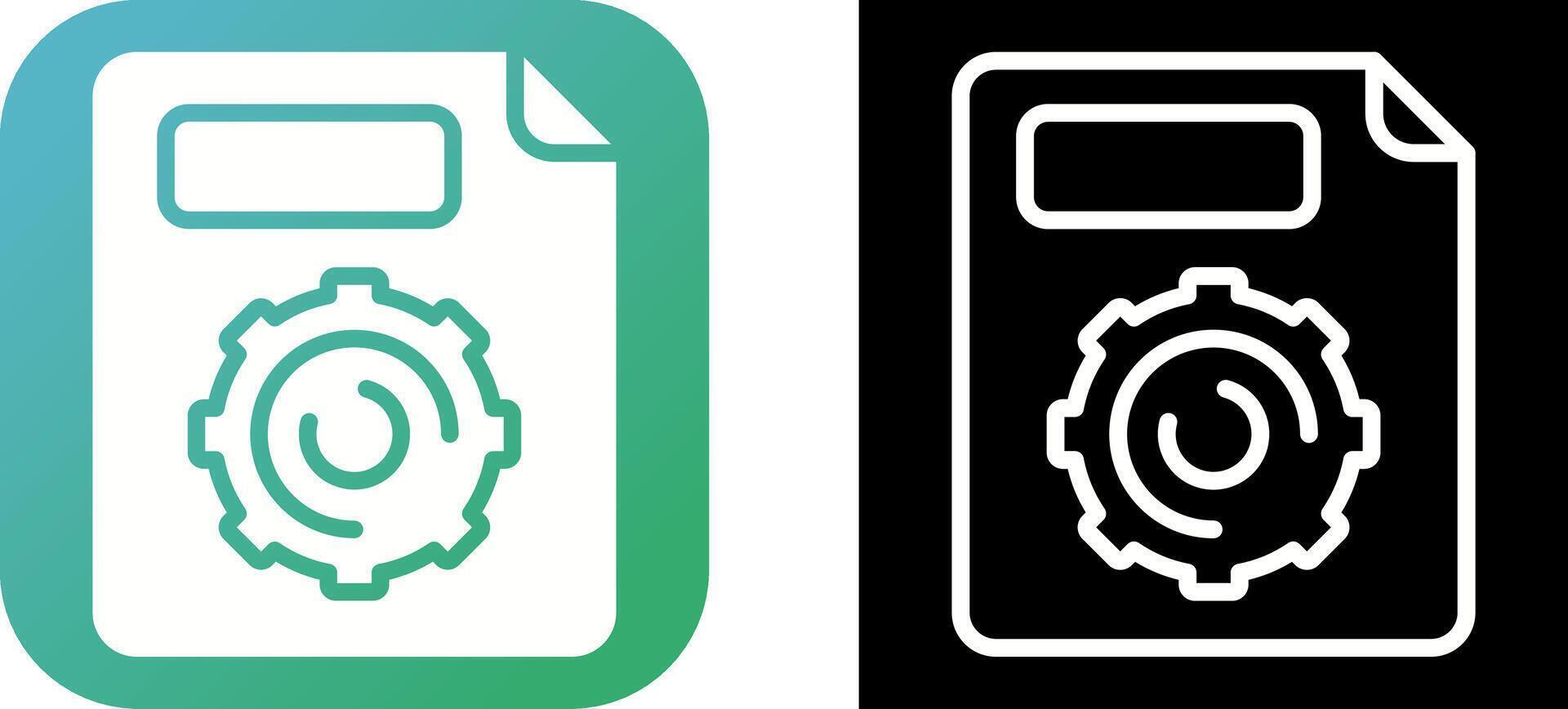 instellingen vector pictogram