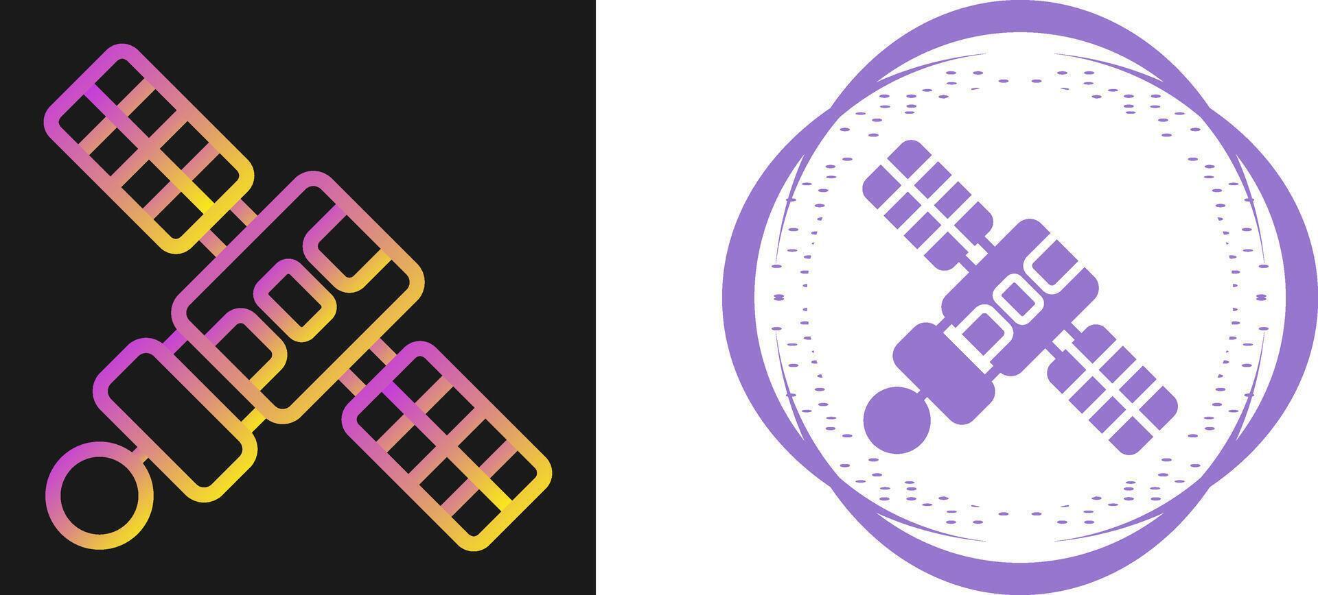 satelliet vector pictogram