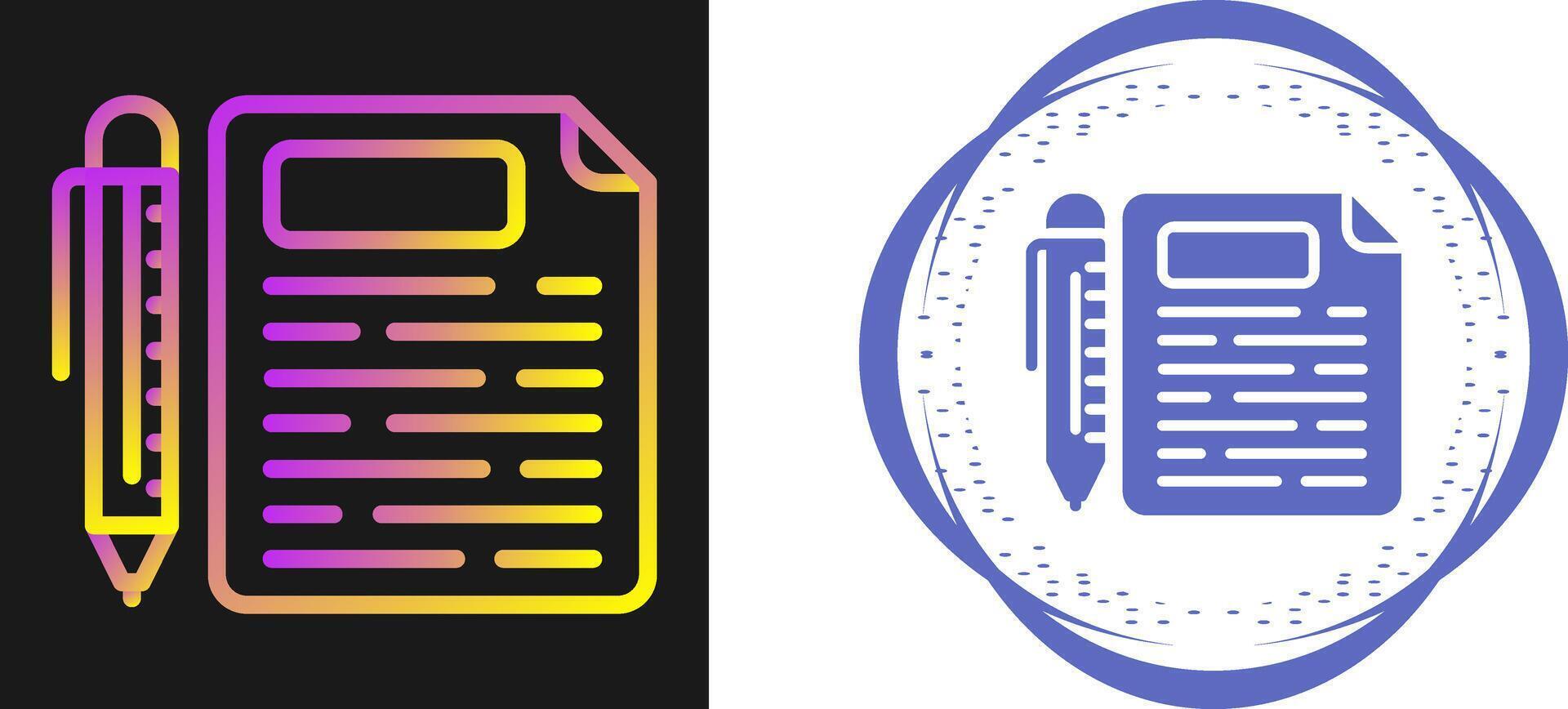 contract vector pictogram