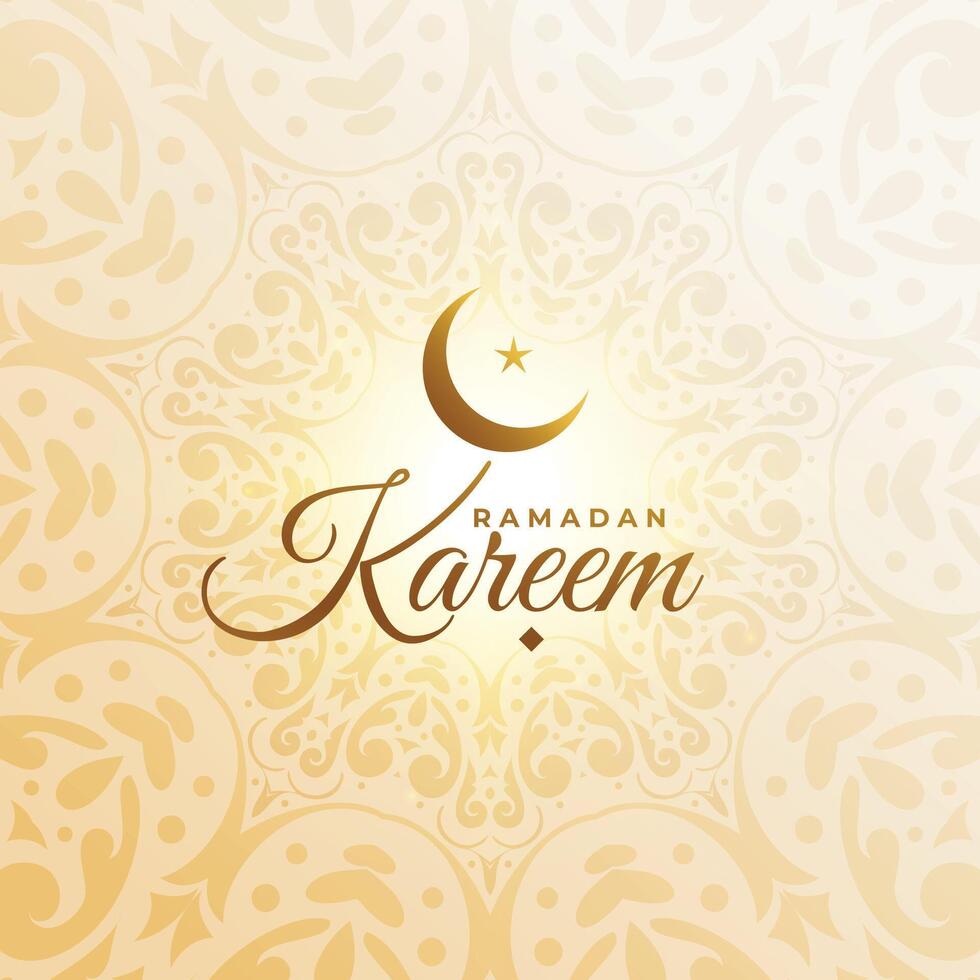 elegant Ramadan kareem moslim festival wensen groet vector