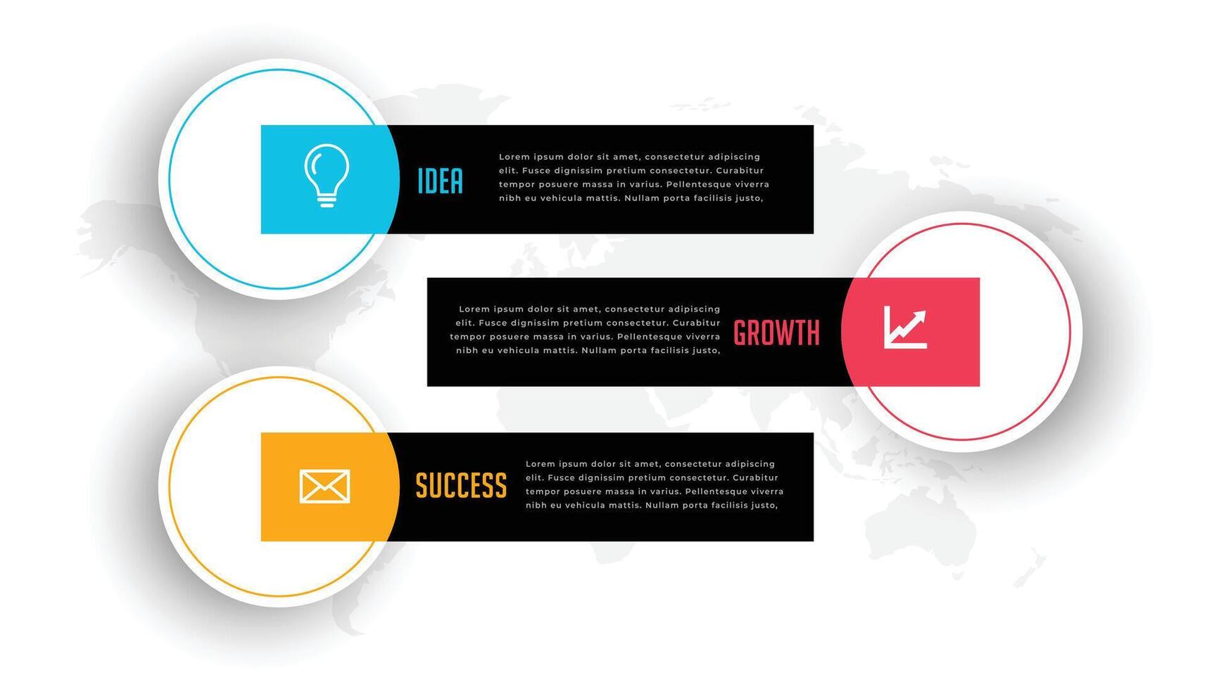 modern zakelijke infographic volgorde babbelen sjabloon voor gegevens visualisatie vector