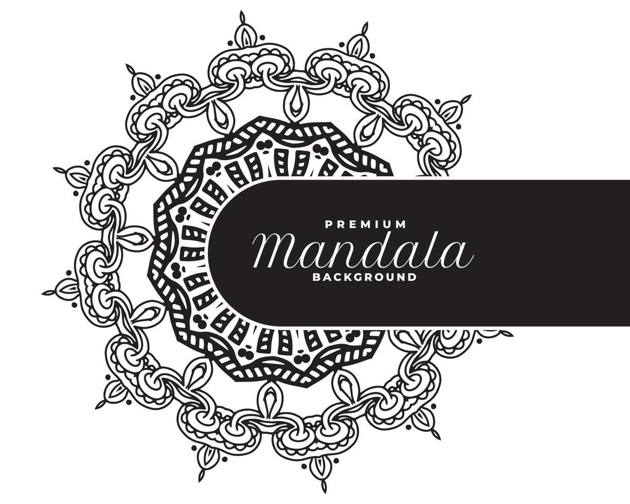 etnisch stijl circulaire mandala patroon wit achtergrond ontwerp vector