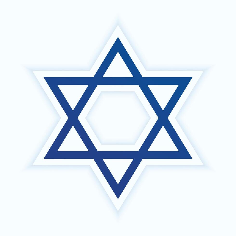 Joods david ster teken achtergrond voor eeuwig vrede en wijsheid vector