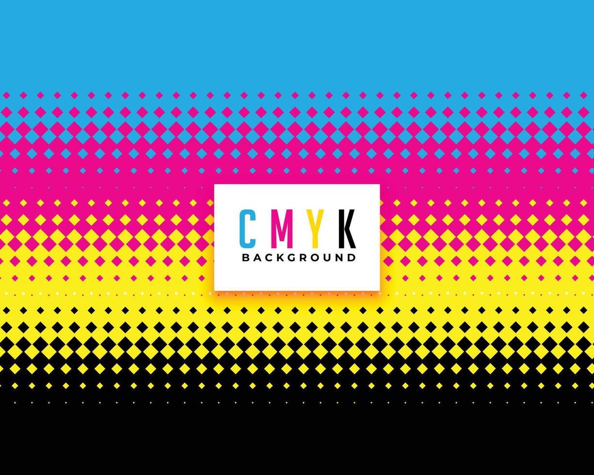 cmyk kleuren halftone stijl achtergrond vector