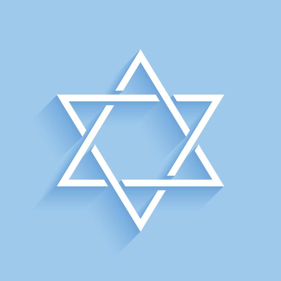 elegant david ster Joods religieus achtergrond voor eeuwig vrede vector