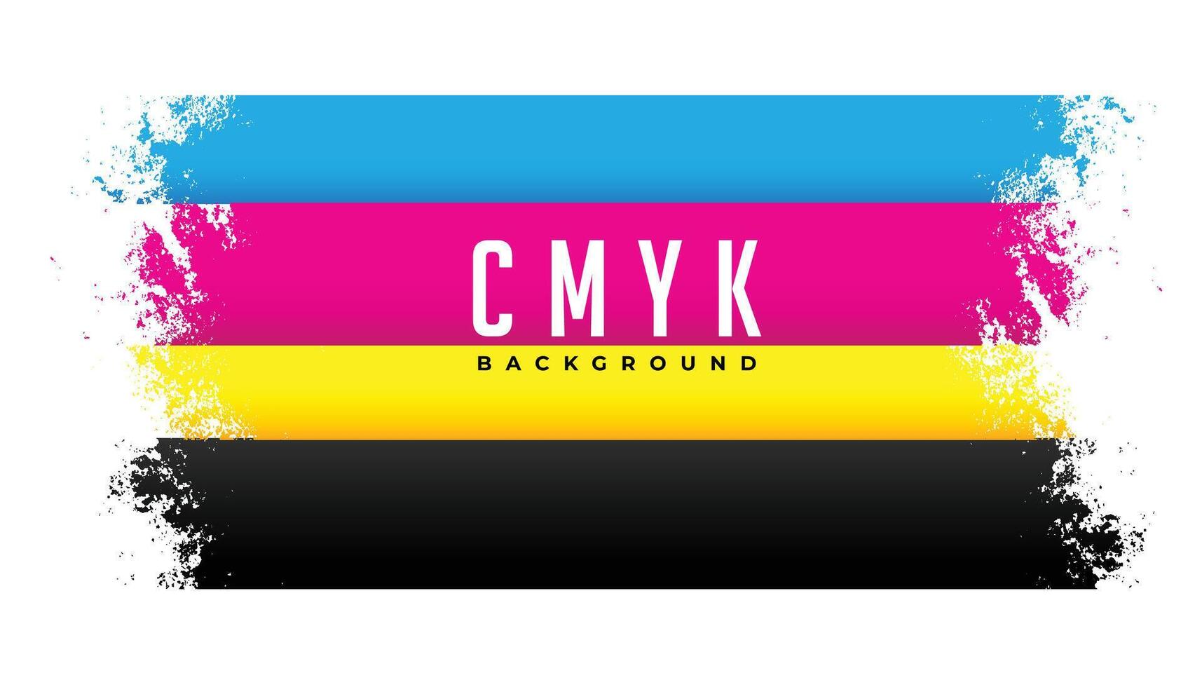 abstract cmyk kleuren verontrust achtergrond vector