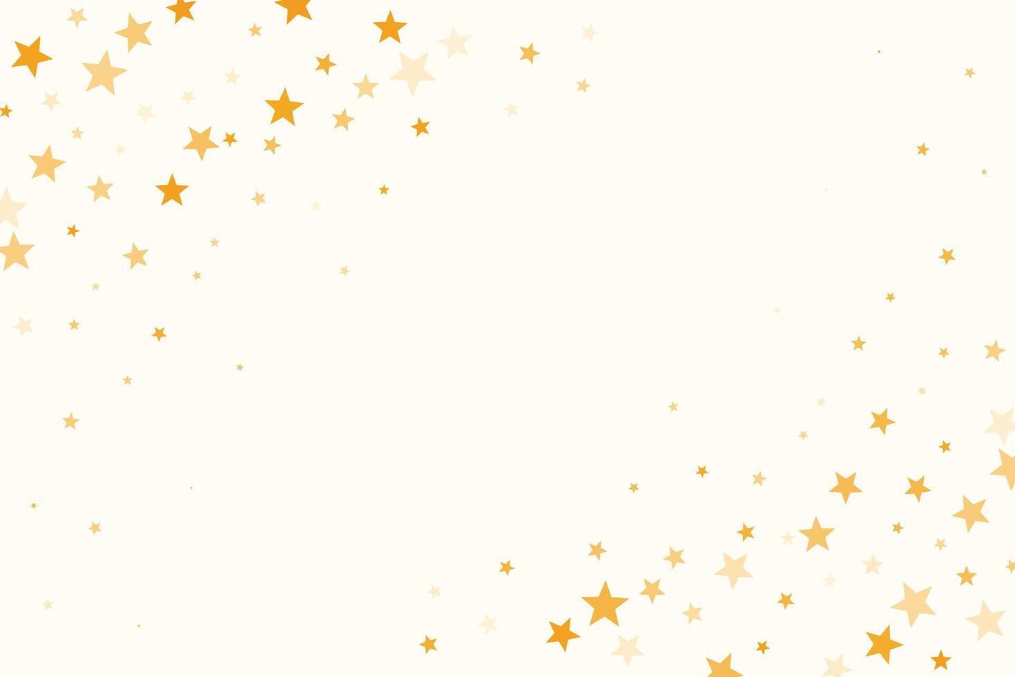 decoratief klein gouden sterren met leeg ruimte vector