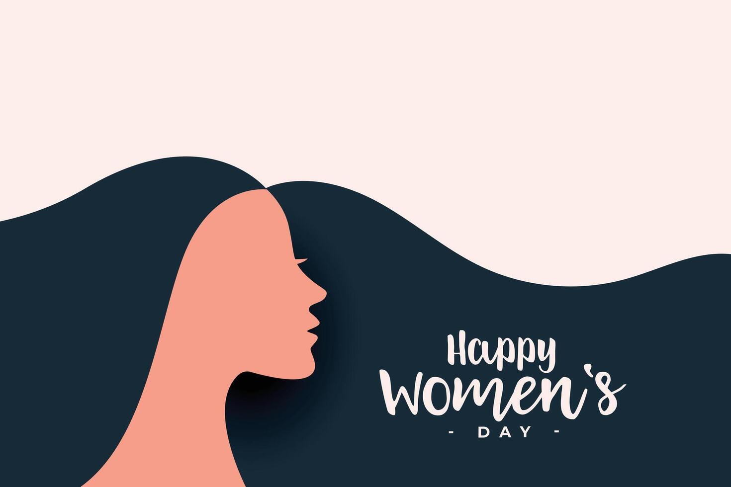 Internationale vrouwen dag vlak groet ontwerp vector