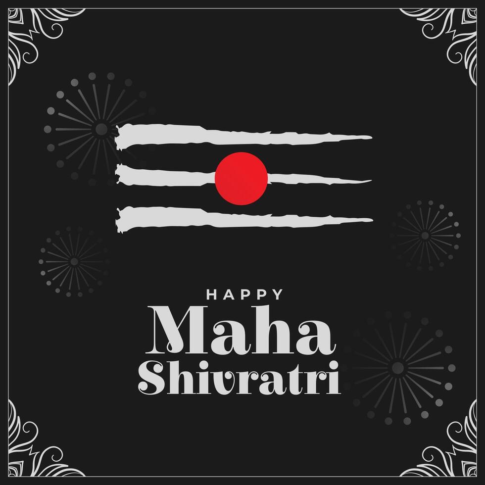 traditioneel Hindoe festival maha shivratri viering achtergrond ontwerp vector