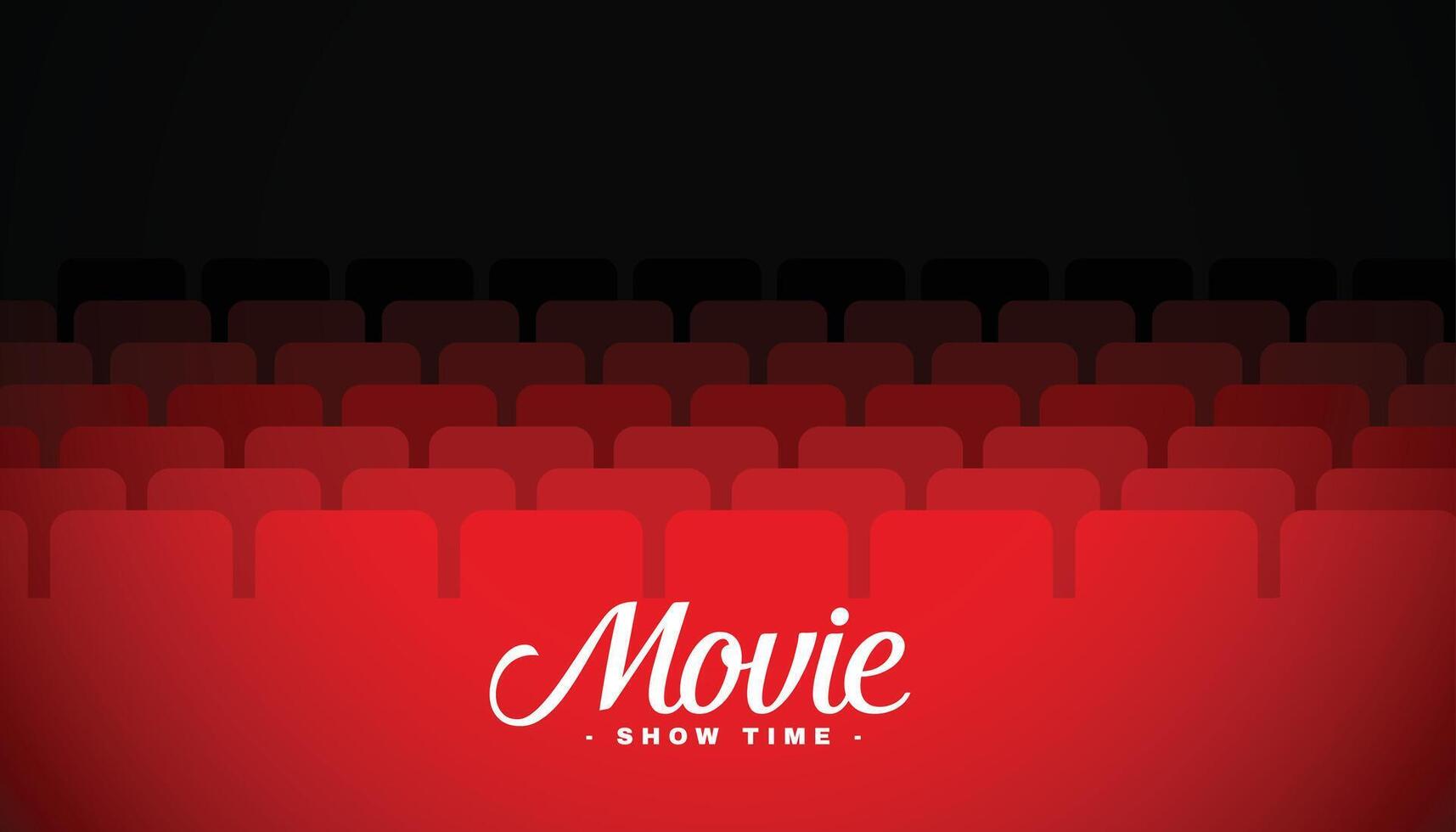 film rij stoelen bioscoop theater achtergrond vector