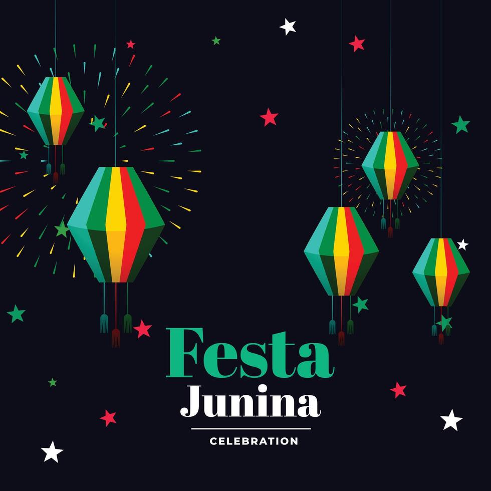 kaart ontwerp voor festa Junina viering poster vector