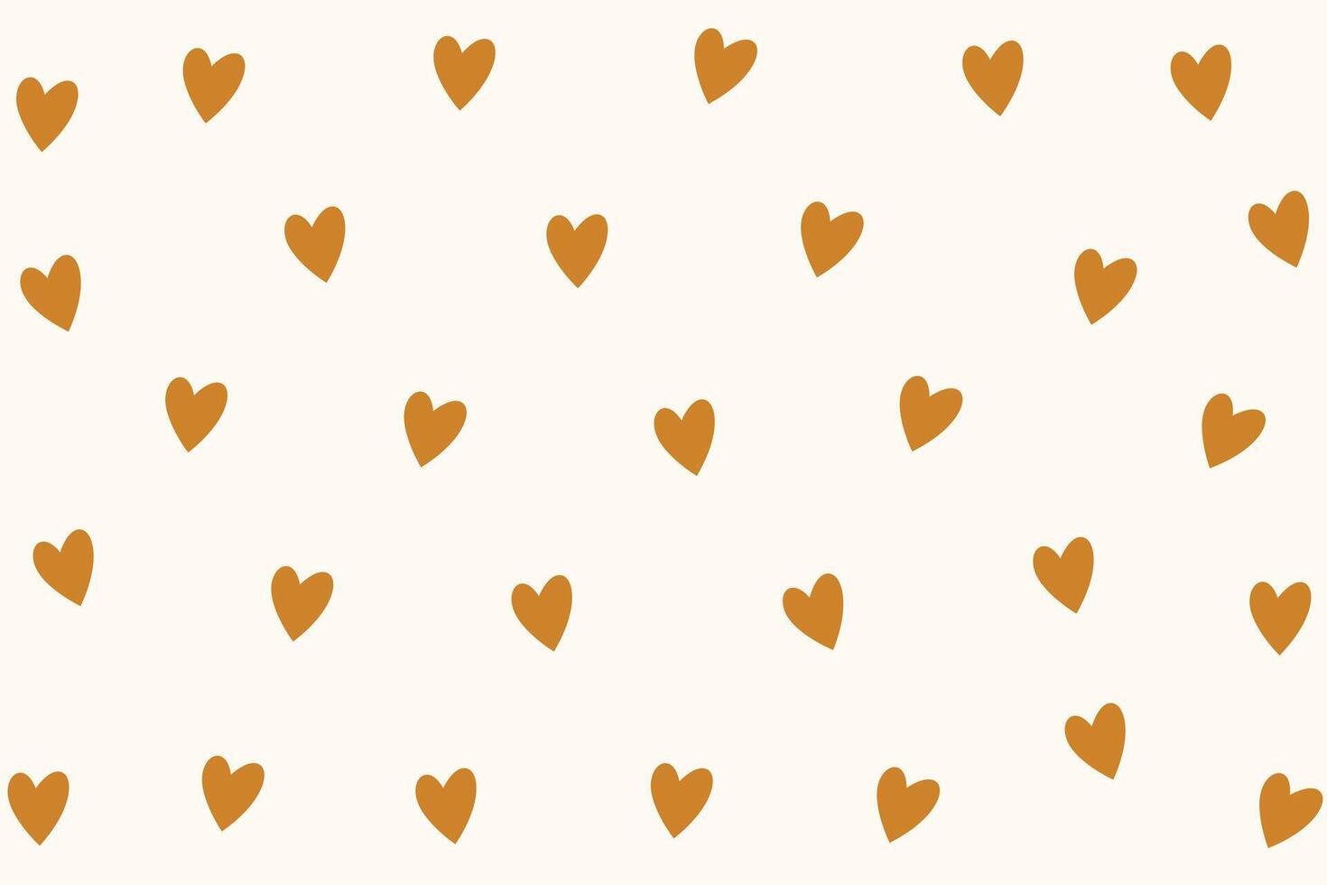 mooi schattig gouden hart patroon met lief bericht vector