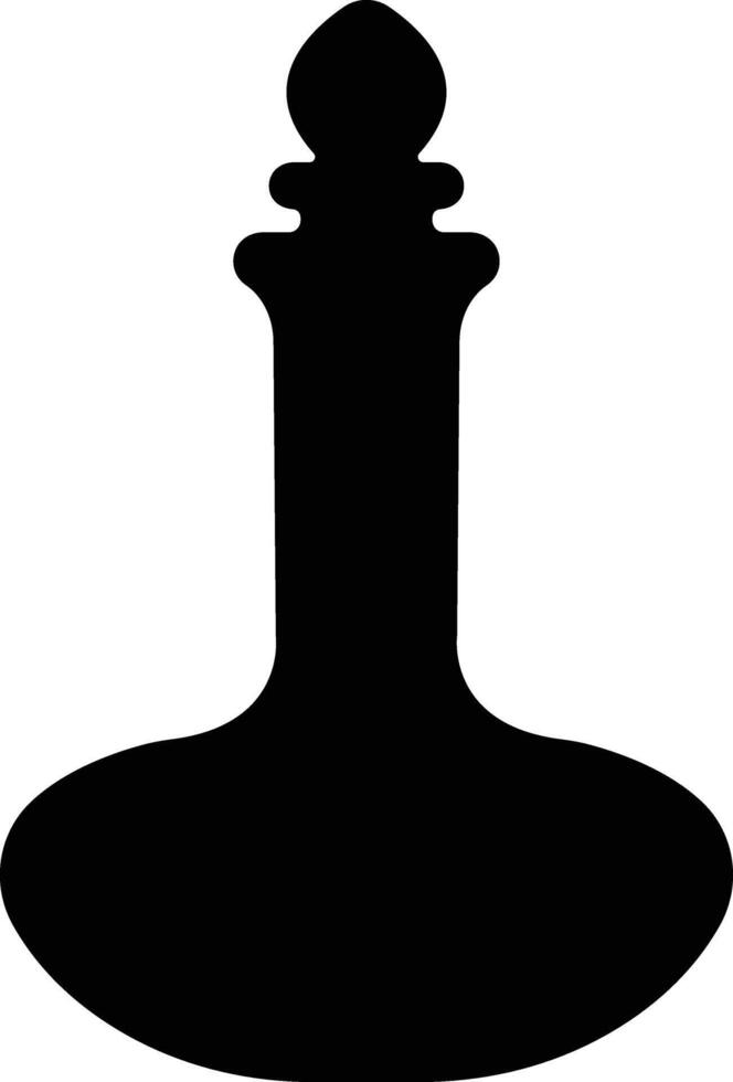 toverdrank icoon in vlak. geïsoleerd Aan magie toverdrank fles fles fantasie elixer glas bubbel fee drinken mysterieus, gloeiend en koken vloeistof, paddestoel. vector voor appjes, website