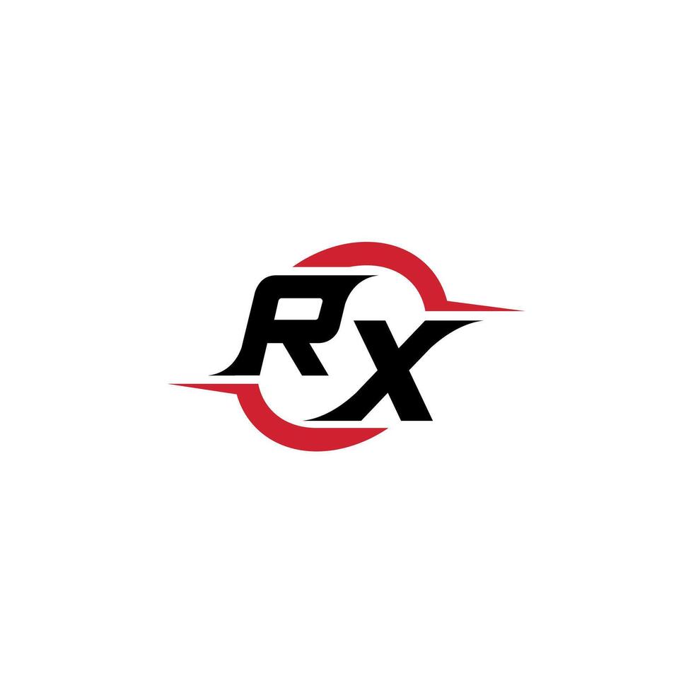 rx eerste esport of gaming team inspirerend concept ideeën vector