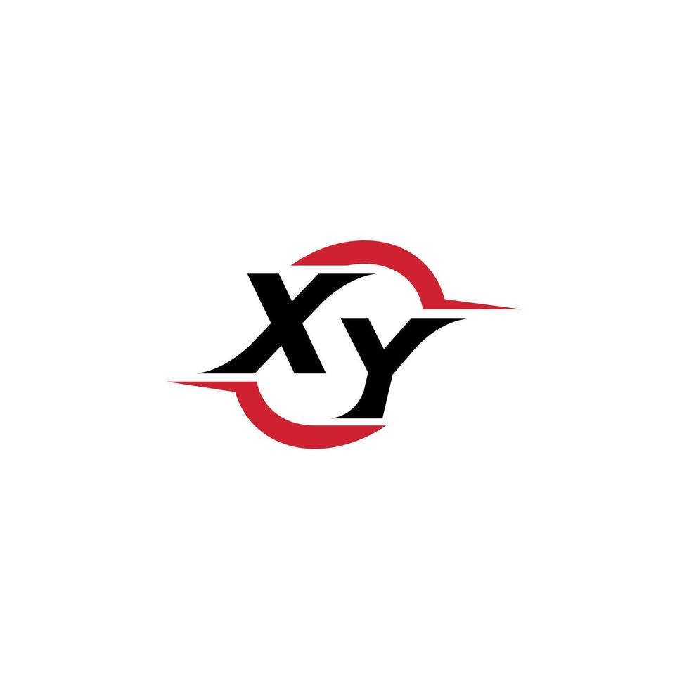 xy eerste esport of gaming team inspirerend concept ideeën vector