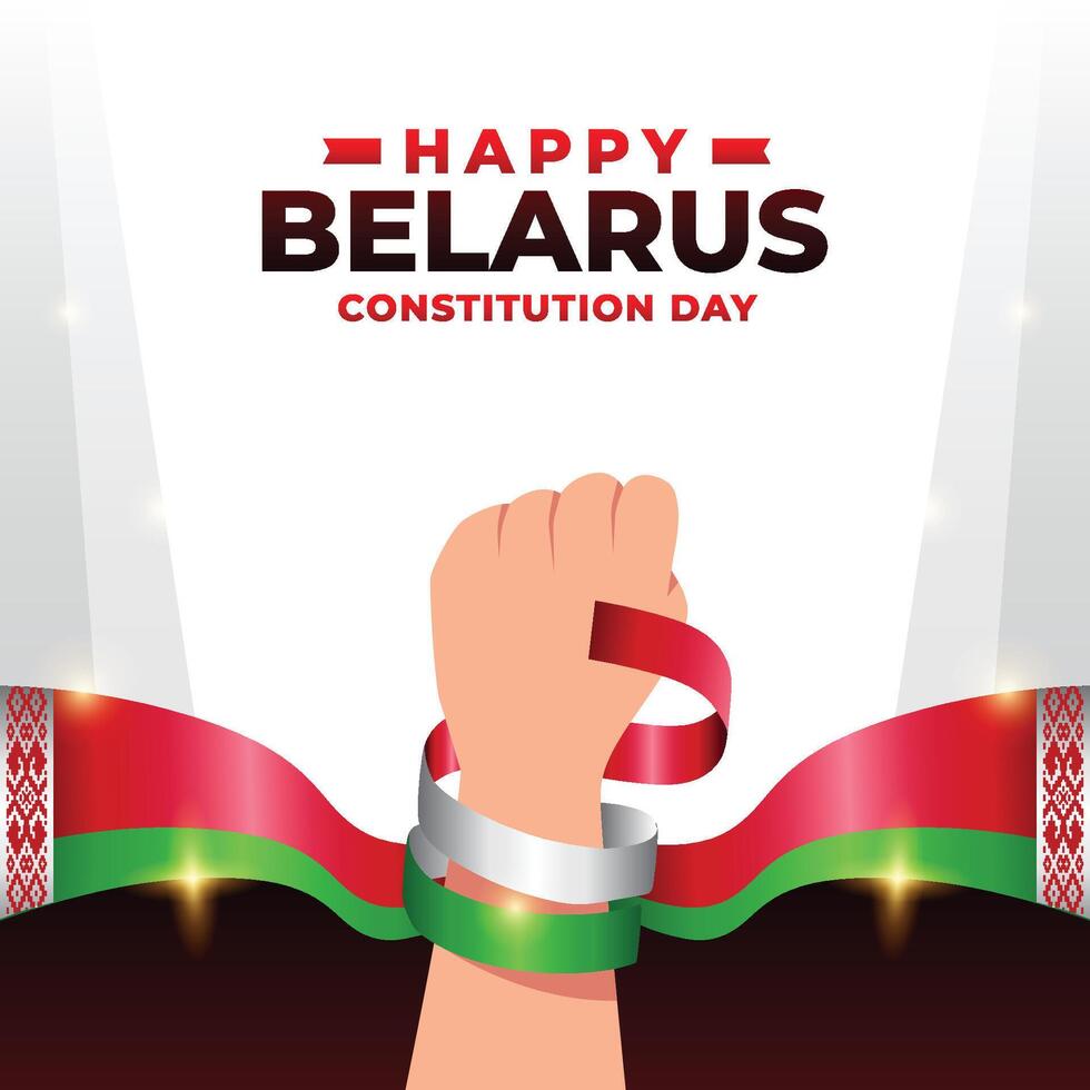 Wit-Rusland grondwet dag ontwerp illustratie verzameling vector