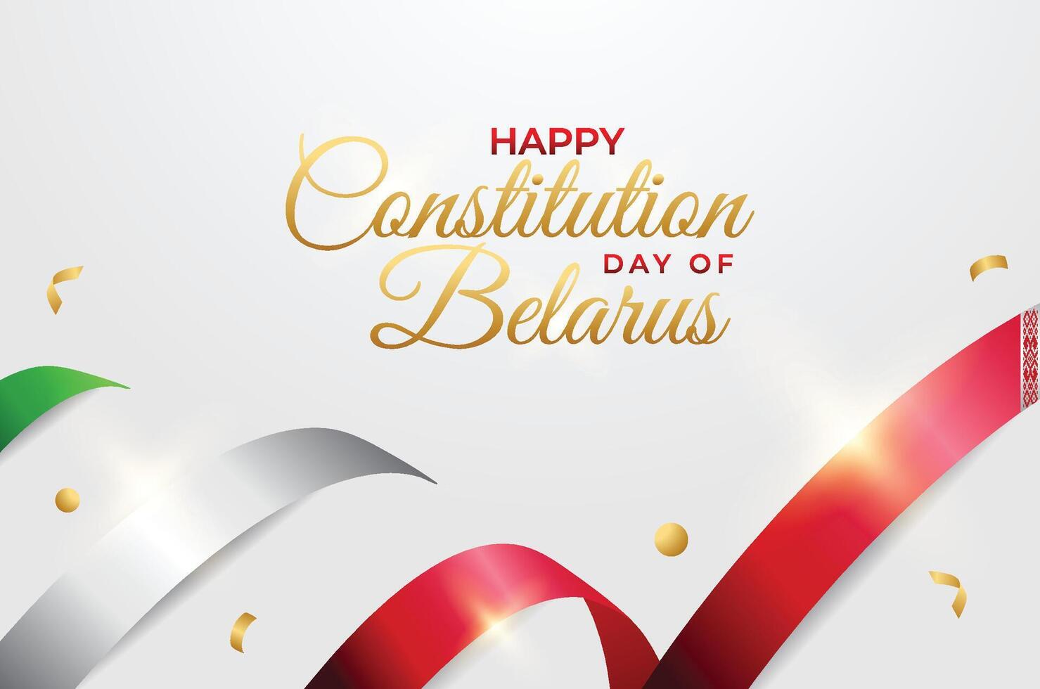 Wit-Rusland grondwet dag ontwerp illustratie verzameling vector