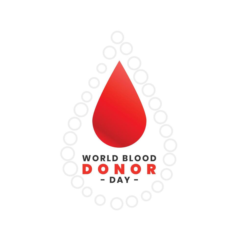 Internationale bloed schenker dag concept poster vector