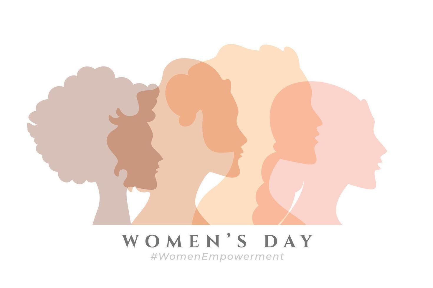 gelukkig vrouwen dag groet kaart ontwerp voor 8e maart vector