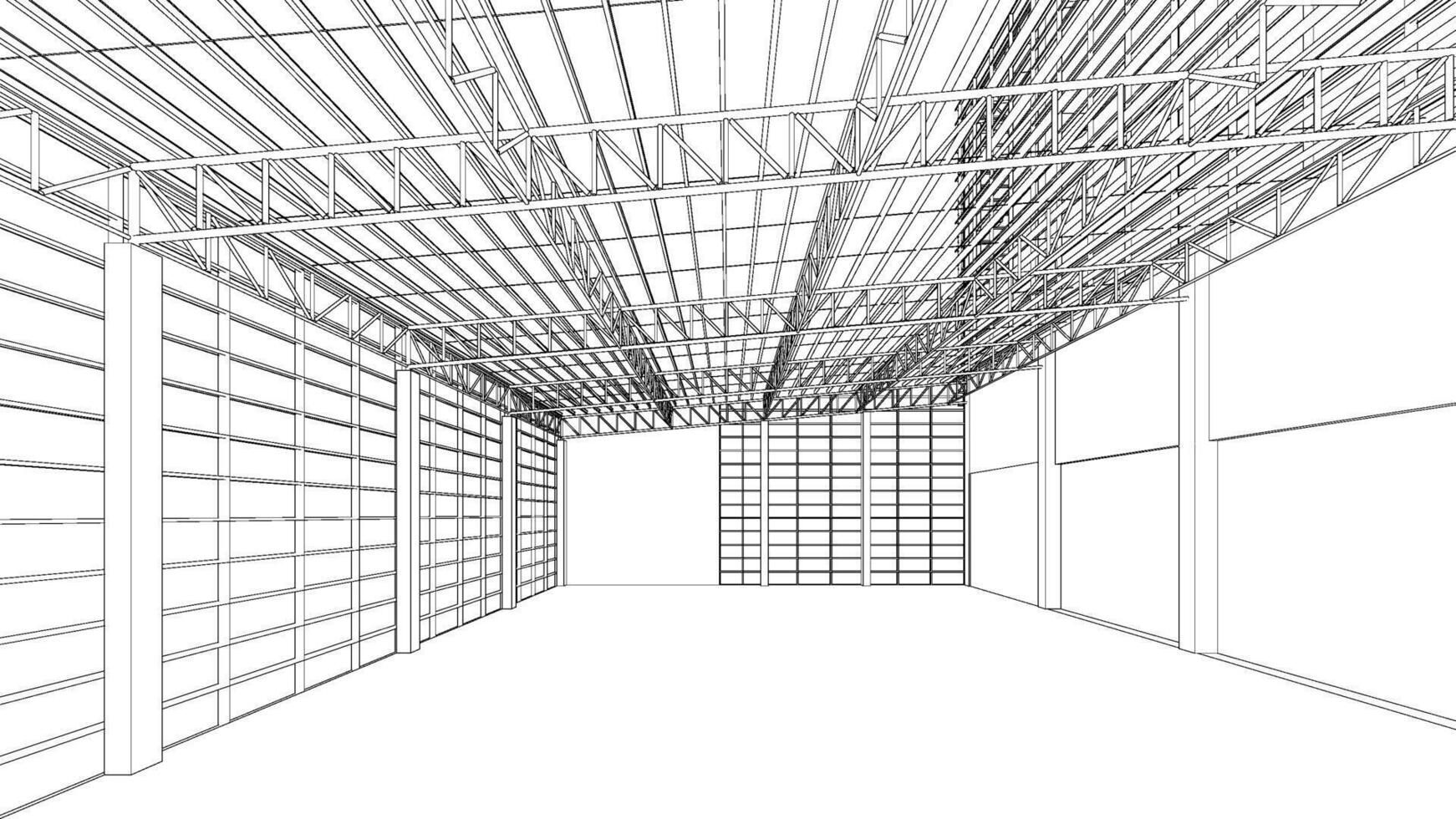 3d illustratie van gebouw structuur vector