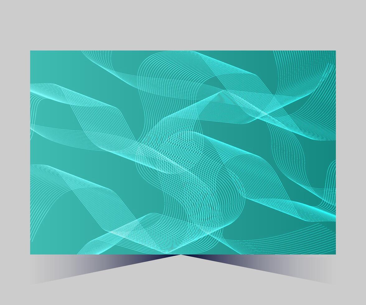 abstract achtergrond met golven en lijnen vector
