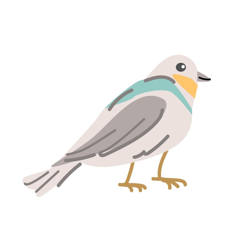 voorjaar vogel. vector tekenfilm illustratie in kinderachtig stijl. kan gebruikt voor groet kaart, banier en poster, sticker.