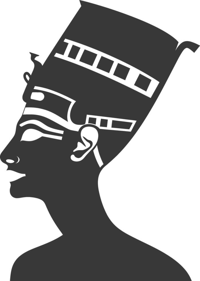 ai gegenereerd silhouet single oude Egyptische hiërogliefen symbool logo zwart kleur enkel en alleen vector