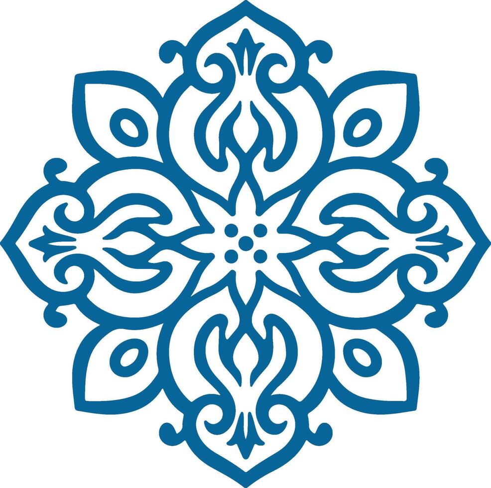 mandala. ronde ornament patroon. henna- tatoeëren mandala. mehndi stijl vector