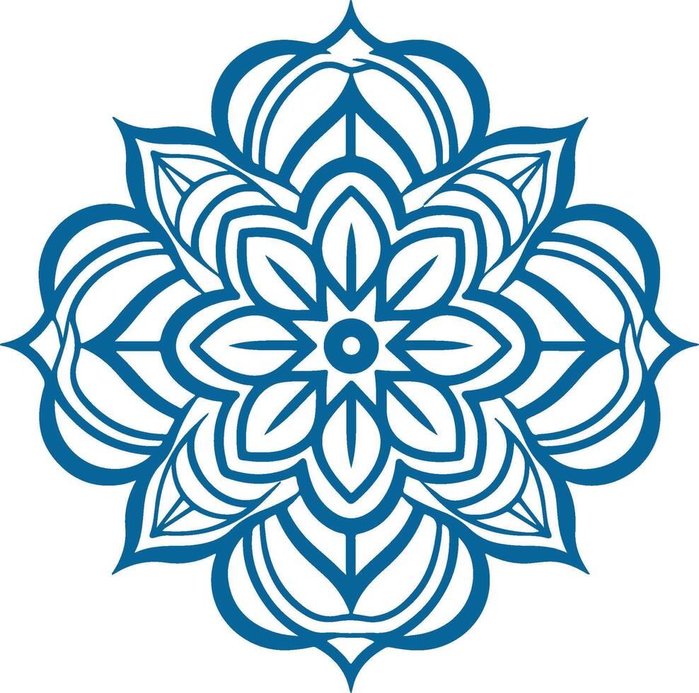 mandala. ronde ornament patroon. henna- tatoeëren mandala. mehndi stijl vector