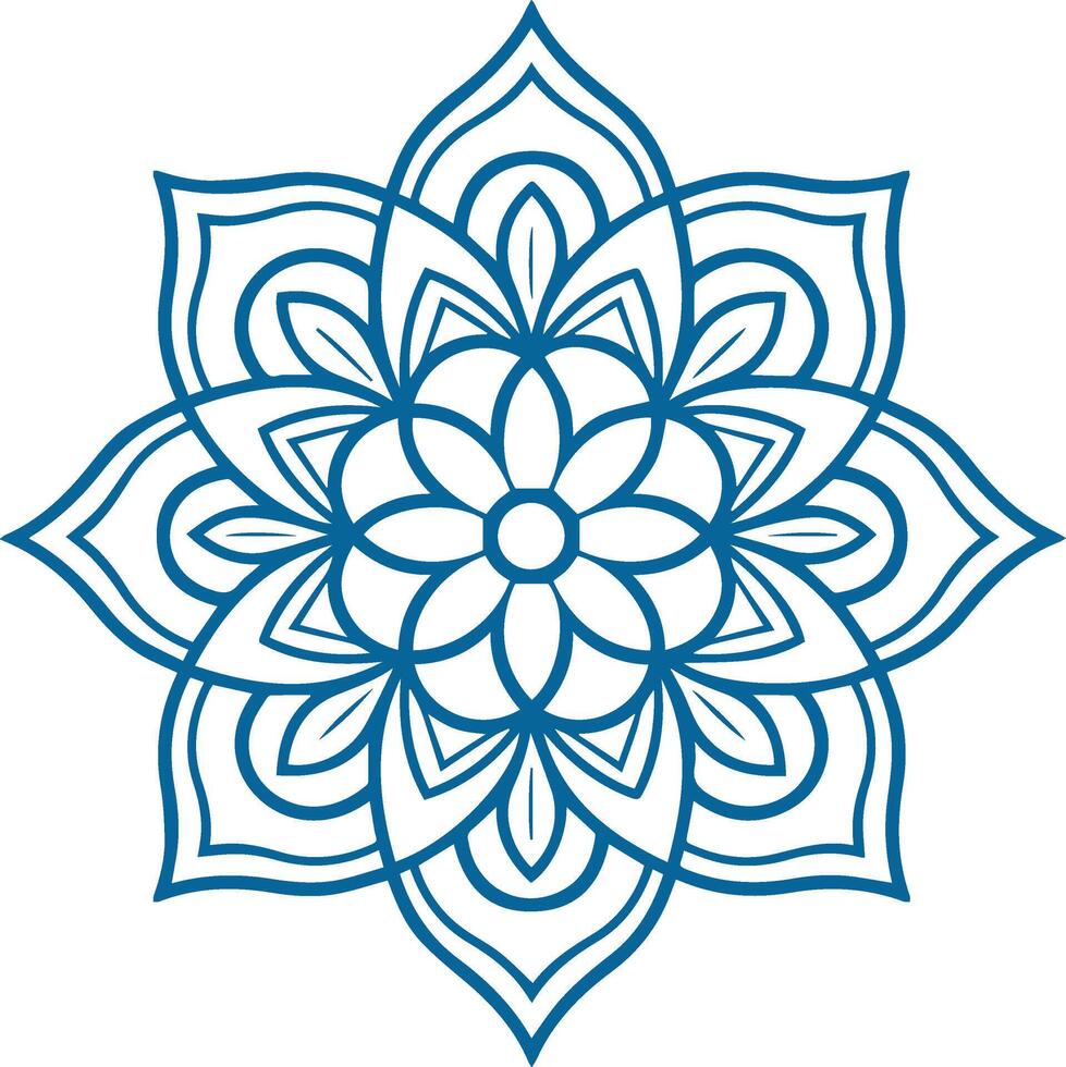mandala. ronde ornament patroon. henna- tatoeëren mandala. mehndi stijl. vector