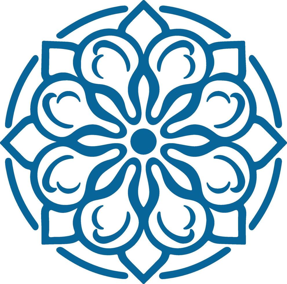 mandala. ronde ornament patroon. henna- tatoeëren mandala. mehndi stijl vector