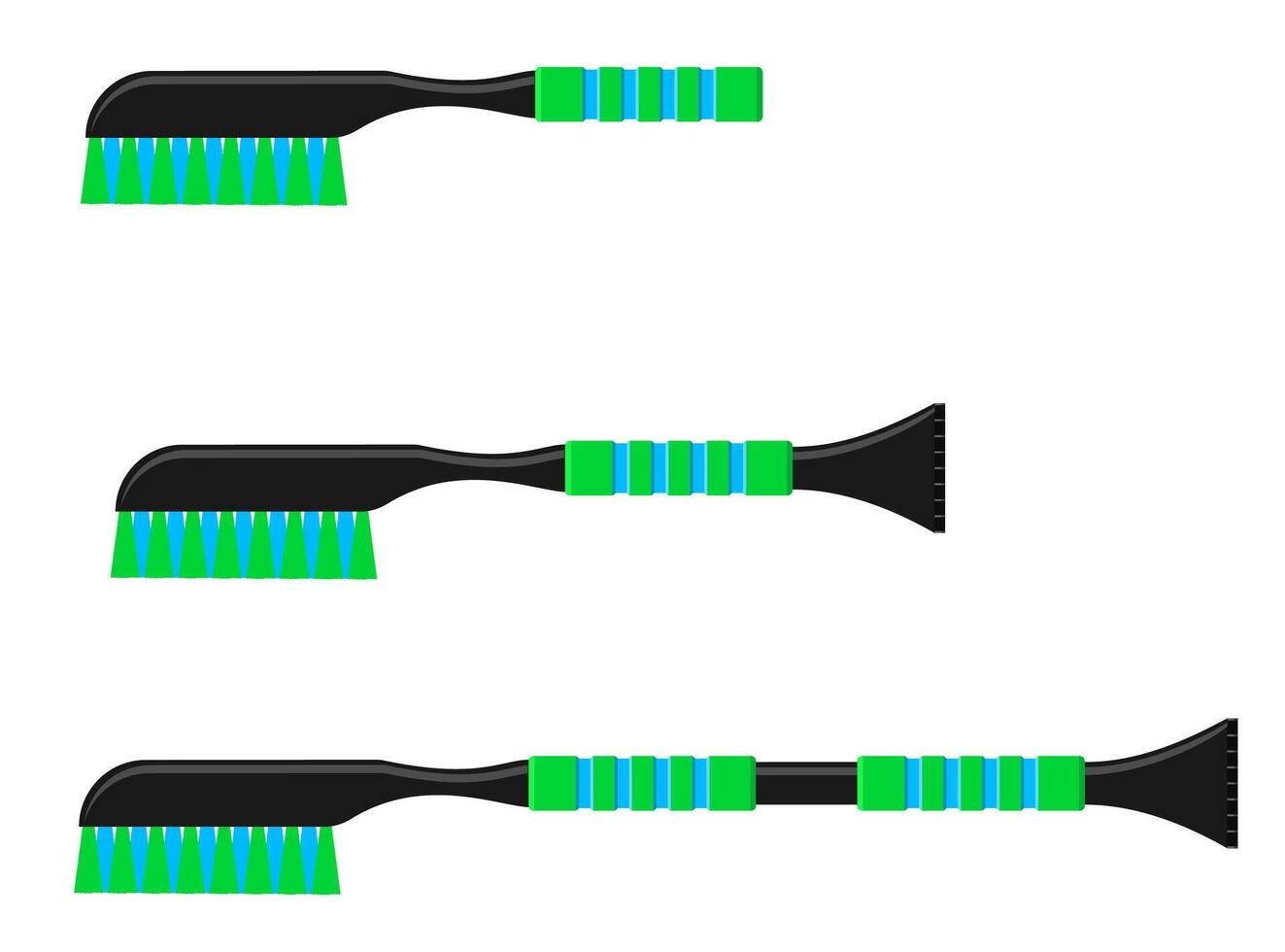 auto sneeuw borstel verwijdering gereedschap vector illustratie geïsoleerd Aan wit achtergrond