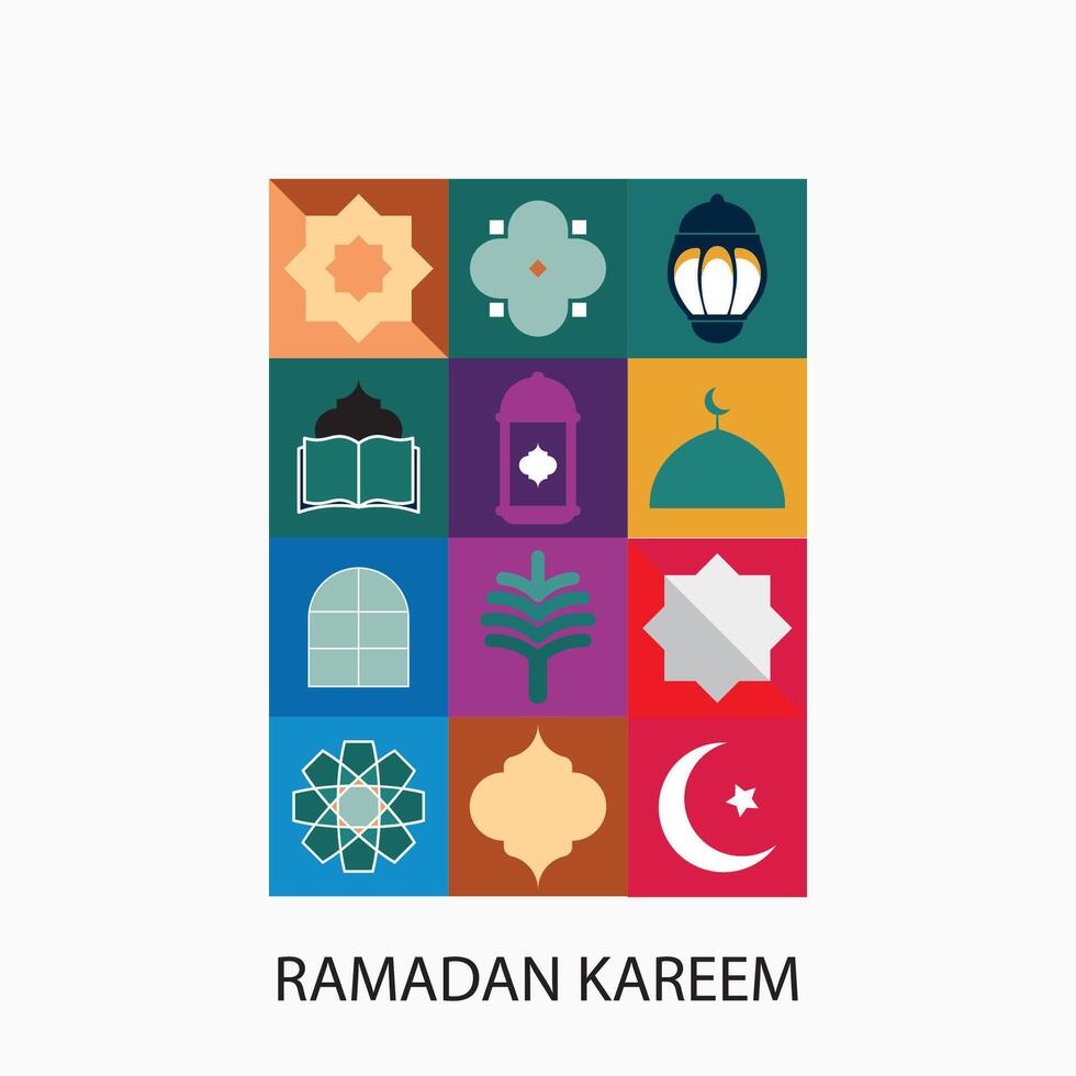 Ramadan kareem, islamitisch groet kaart sjabloon met Ramadan voor behang ontwerp, affiche, media spandoek. vector