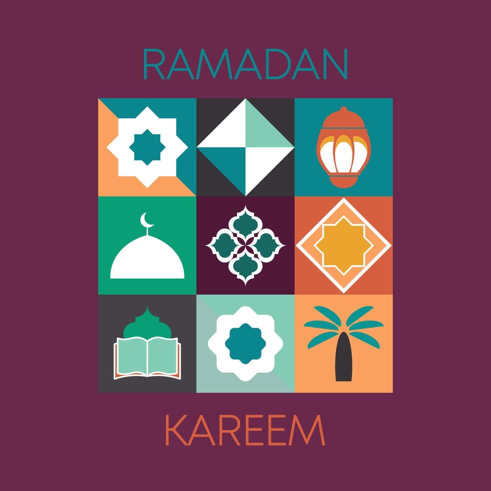 Ramadan kareem, islamitisch groet kaart sjabloon met Ramadan voor behang ontwerp, affiche, media spandoek. vector