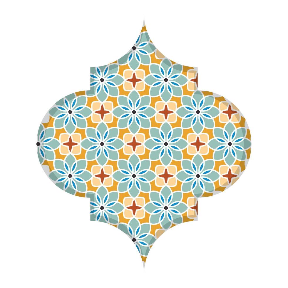 Arabisch arabesk ontwerp groet kaart voor Ramadan kareem. Islamitisch sier- vector