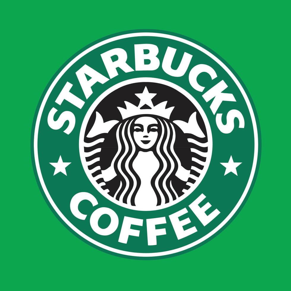 logo Starbucks koffie icoon illustratie vector