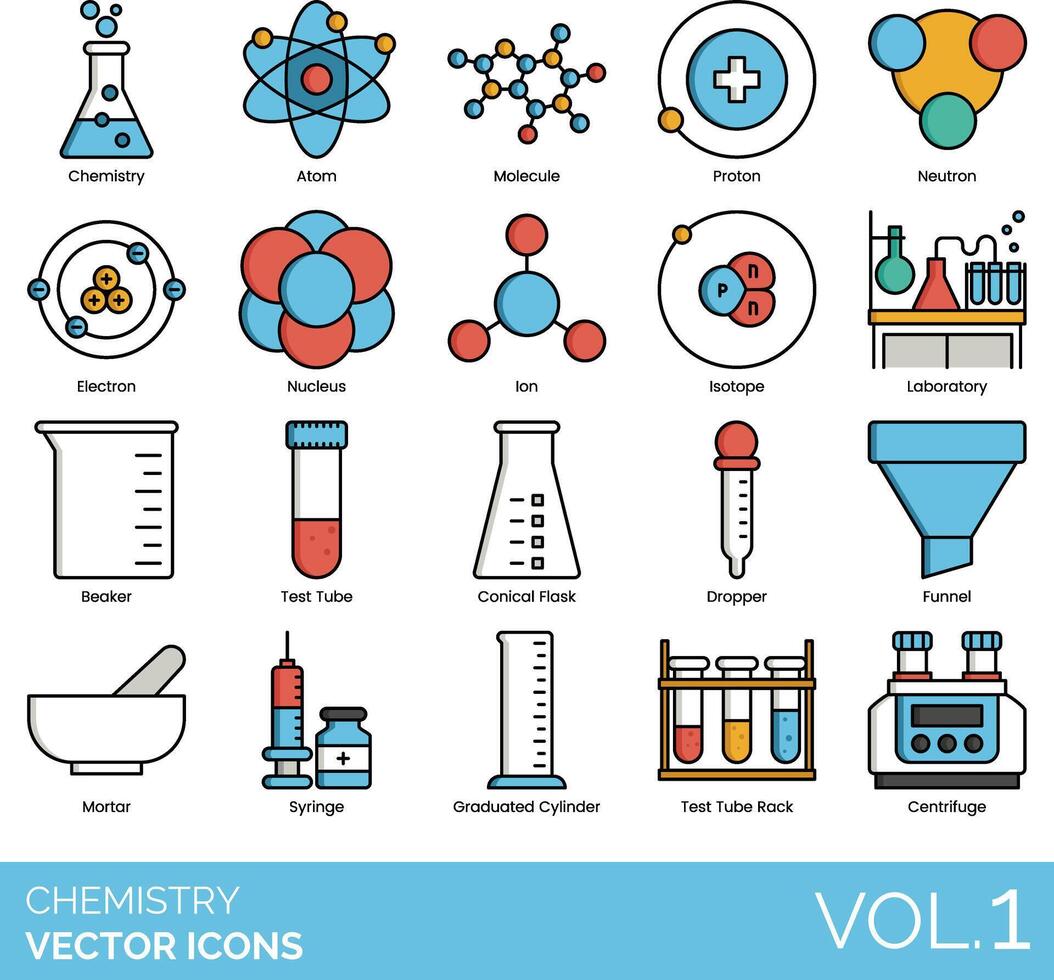 chemie vector icoon reeks