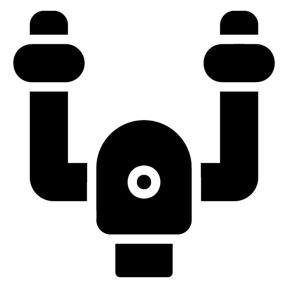 stuurinrichting wiel glyph icoon vector