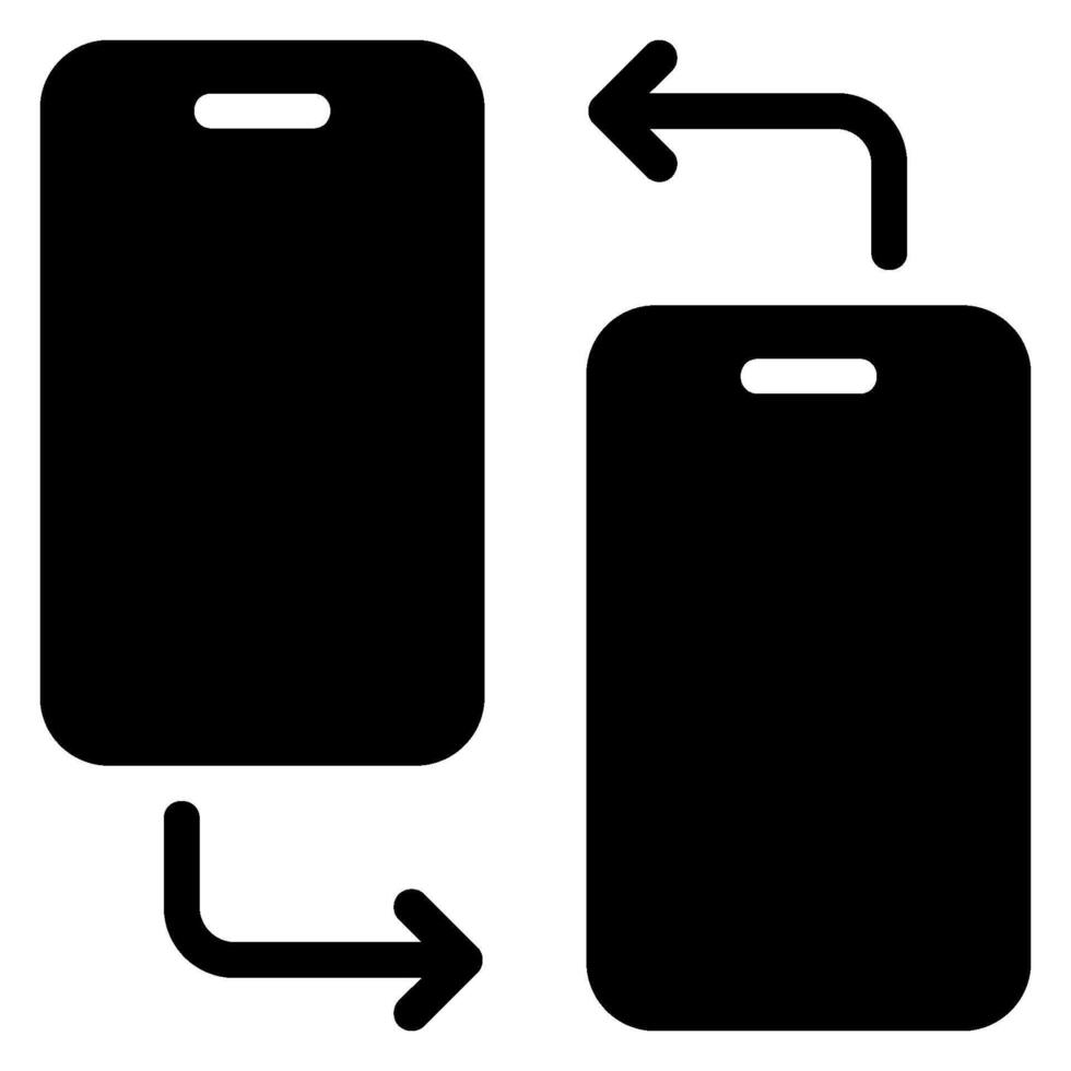 smartphone glyph-pictogram vector